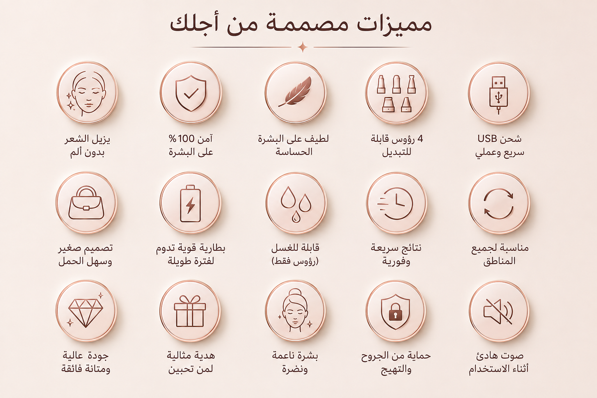 جهاز العناية الشخصية 4 في 1 للسيدات