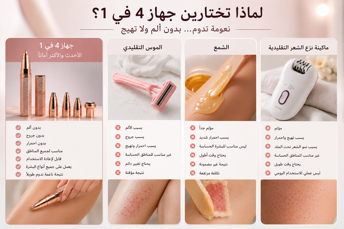 جهاز العناية الشخصية 4 في 1 للسيدات