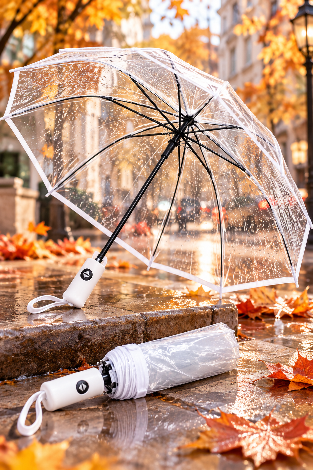 Parapluie automatique transparent - مظلة أوتوماتيكية